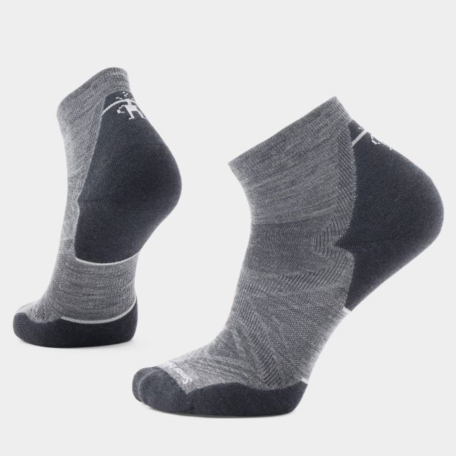 Șosete Merino alergare Smartwool Run Ankle - Targeted Cushion - Medium Gray