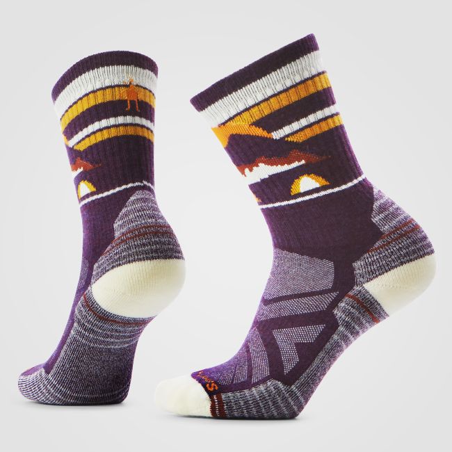 Șosete Merino hiking Smartwool Hike Mountain Moon - mov Purple Iris | Crew | Light Cushion