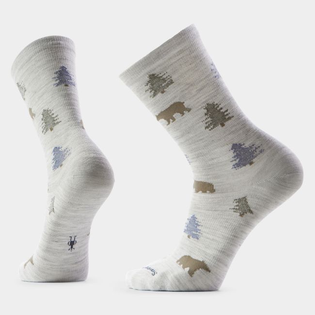 Șosete Merino Smartwool Everyday Through the Trees - gri Ash | Crew