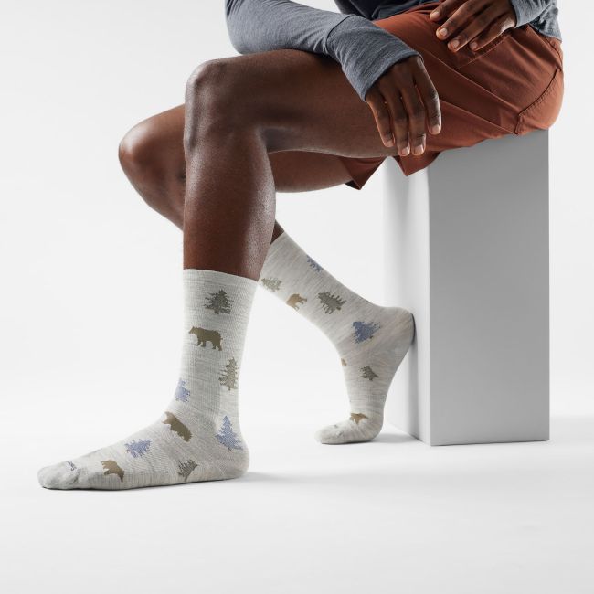 Șosete Merino Smartwool Everyday Through the Trees - gri Ash | Crew