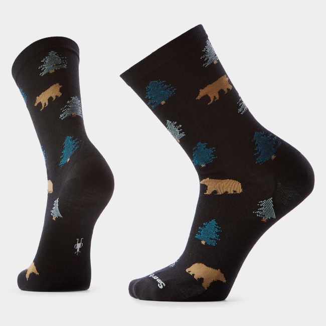 Șosete Merino Smartwool Everyday Through the Trees - negru | Crew
