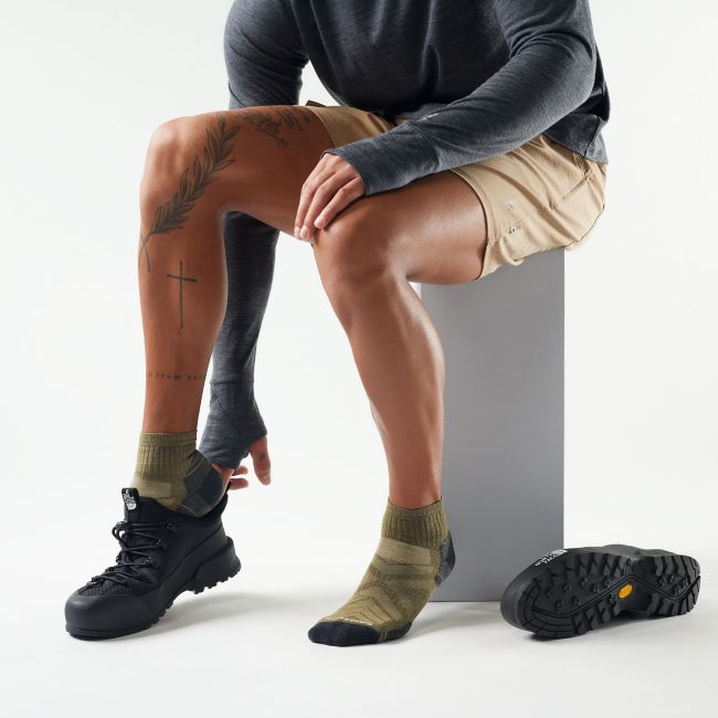 Șosete Merino hiking Smartwool Hike - verde Winter Moss | Ankle | Targeted Cushion