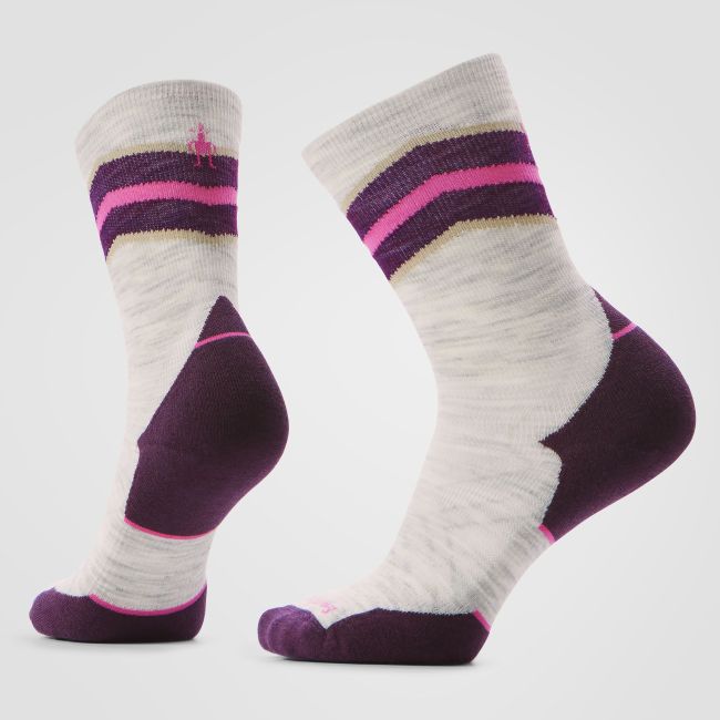 Șosete Merino alergare Smartwool Run - gri Ash | Mid Crew | Targeted Cushion