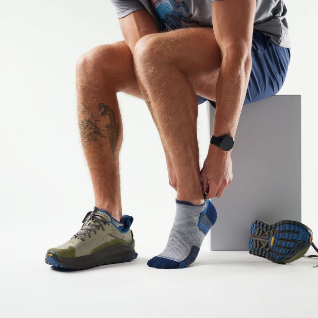 Șosete Merino hiking Smartwool Hike Low Ankle - gri Light Gray | Targeted Cushion