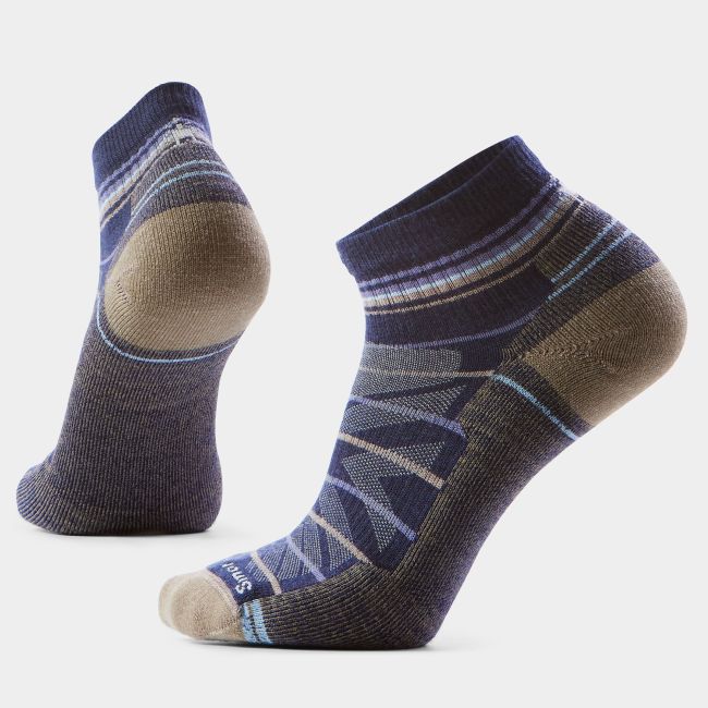 Șosete Merino hiking Smartwool Hike Pattern - albastru Nightfall Blue | Ankle | Light Cushion