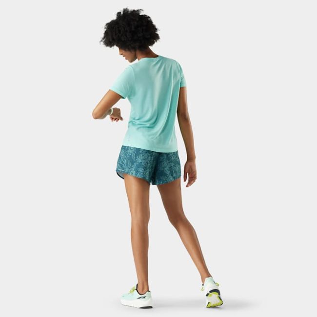 Tricou Merino sport Smartwool Active Mesh - albastru Pacific | femei