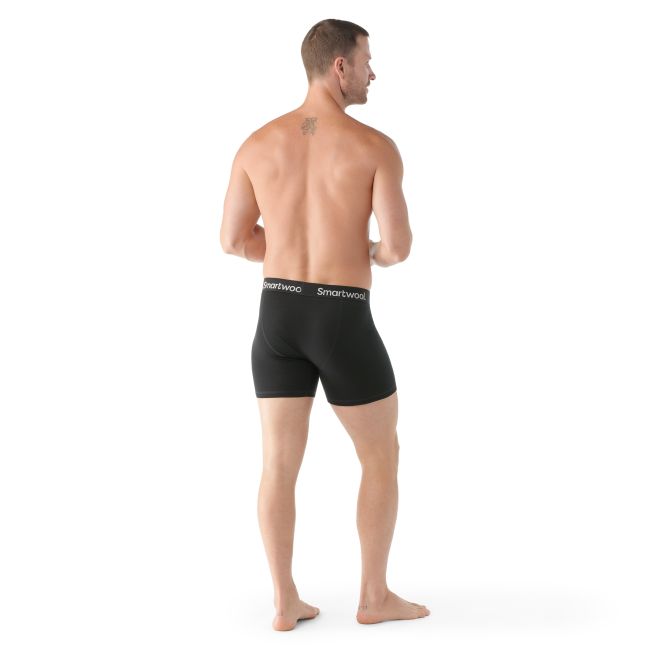 Boxeri Merino Smartwool Everyday Merino Boxer Brief - negru | confort zilnic