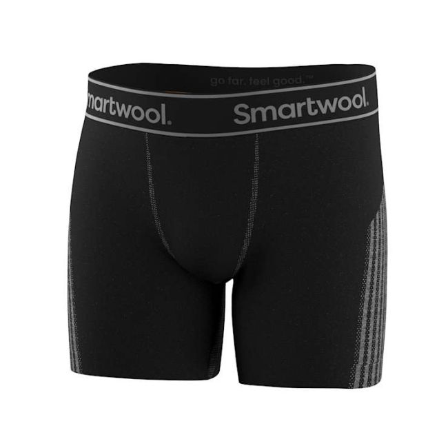 Boxer Merino bărbați Smartwool Intraknit™ - negru | seamless