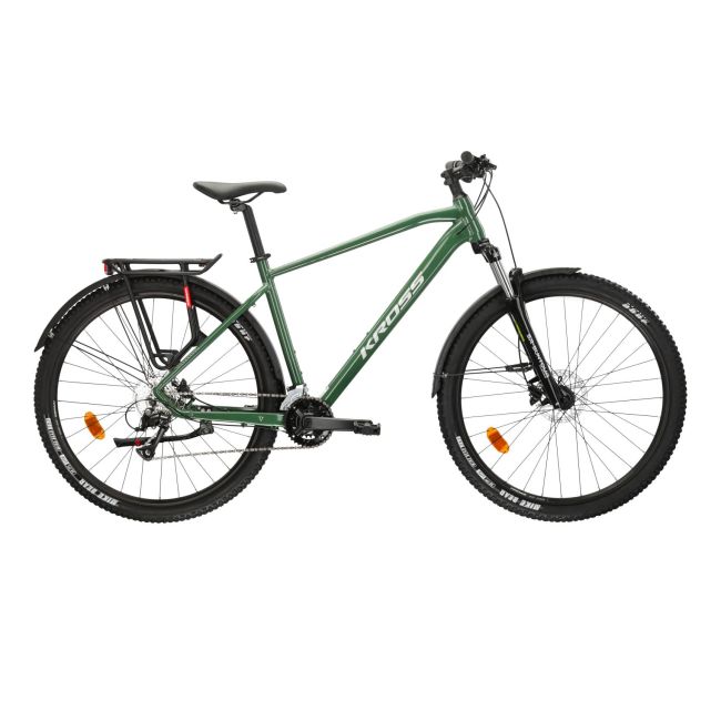 Bicicleta MTB Hardtail Kross Hexagon 4.0 EQ 29 inch verde Shimano Acera