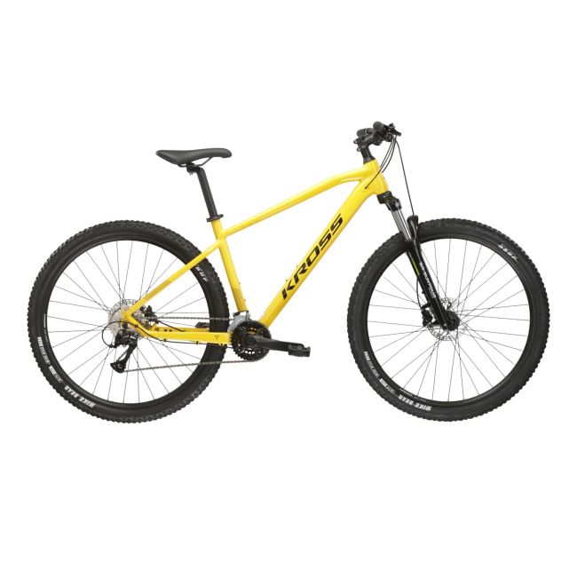 Bicicleta MTB Hardtail Kross Hexagon 4.0 27.5 inch galbena Shimano Acera