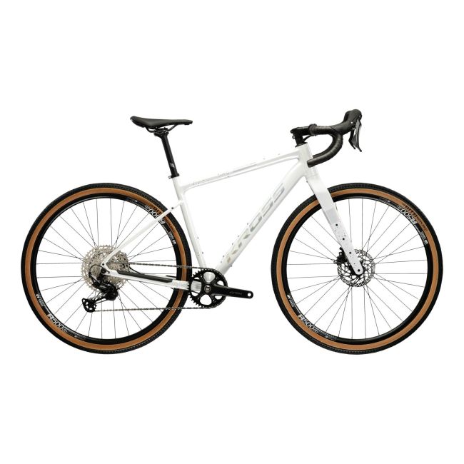 Bicicleta Gravel Kross Esker 5.0 ULT.RA 28 inch alba Shimano Grx