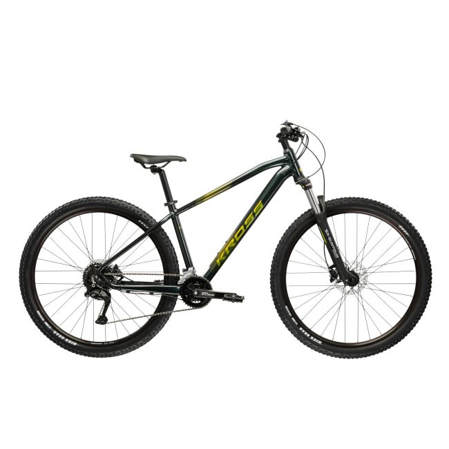 Bicicleta MTB Hardtail Kross Hexagon 5.0 27.5 inch verde Shimano Acera