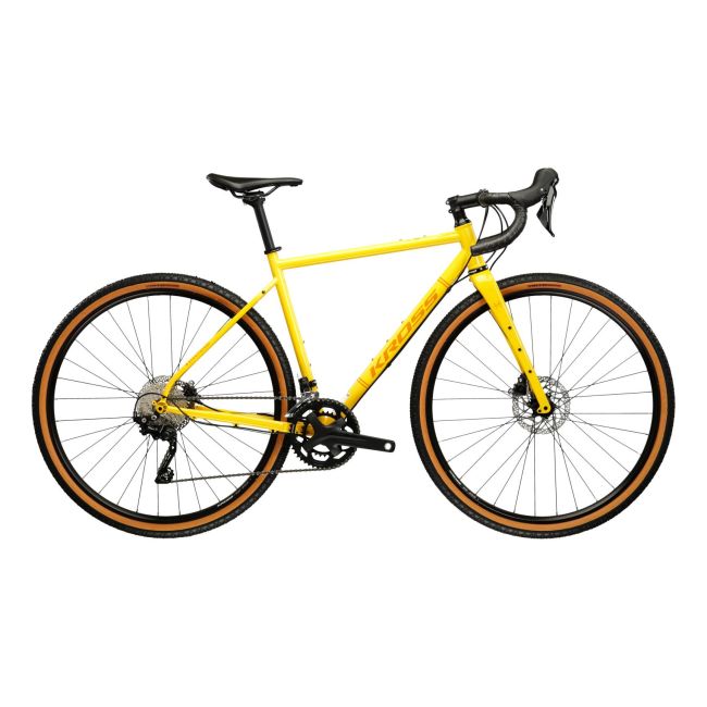 Bicicleta Gravel Kross Esker 4.0 28 inch galbena Shimano Grx