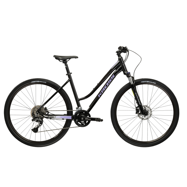 Bicicleta Trekking Kross Evado 7.0 28 inch neagra Shimano Cues