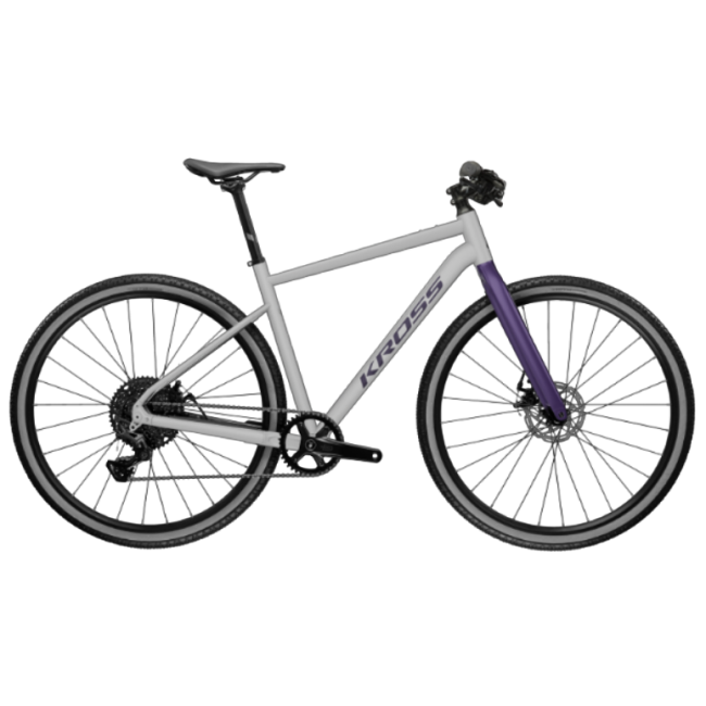Bicicleta Gravel Kross Esker 1.0 FL 28 inch gri Shimano Cues
