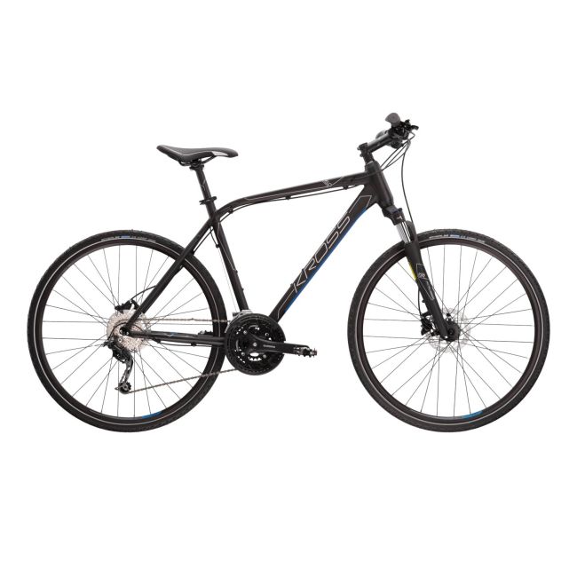 Bicicleta Trekking Kross Evado 6.0 28 inch neagra Shimano Deore