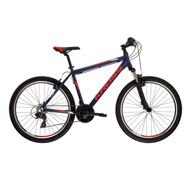 Bicicleta MTB Hardtail Kross Hexagon 1.0 26 inch bleumarin Shimano Tourney