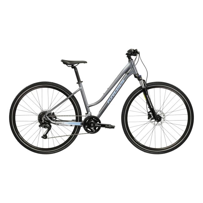 Bicicleta Trekking Kross Evado 5.0 28 inch gri Shimano Cues