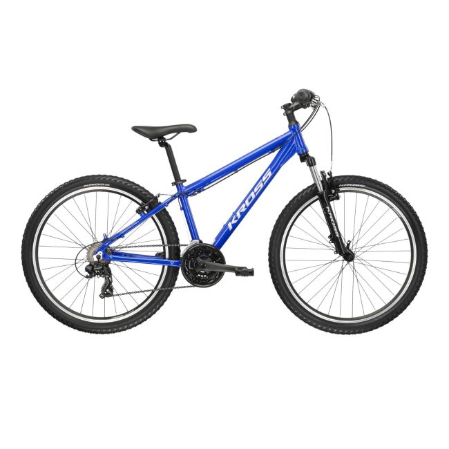 Bicicleta MTB Hardtail Kross Hexagon 1.0 26 inch albastra Shimano Tourney