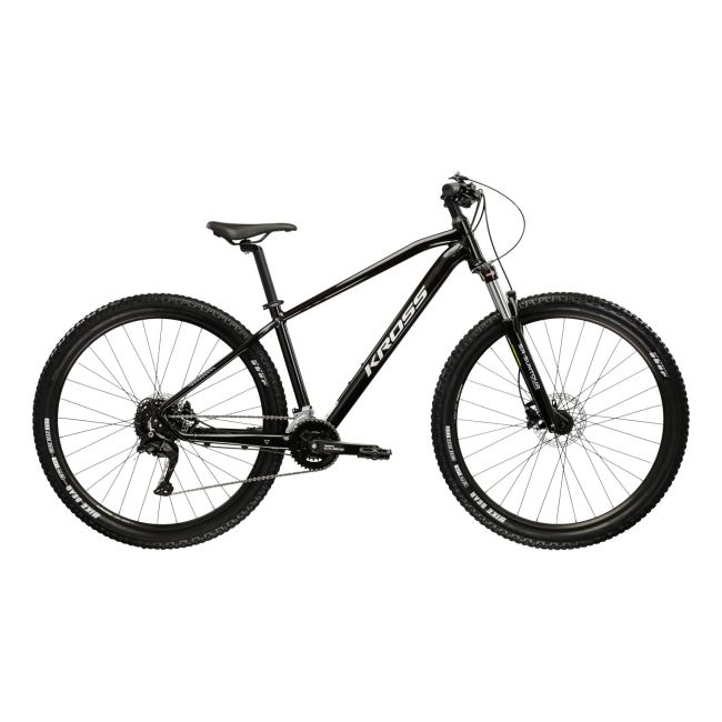 Bicicleta MTB Hardtail Kross Hexagon 5.0 27.5 inch neagra Shimano Acera