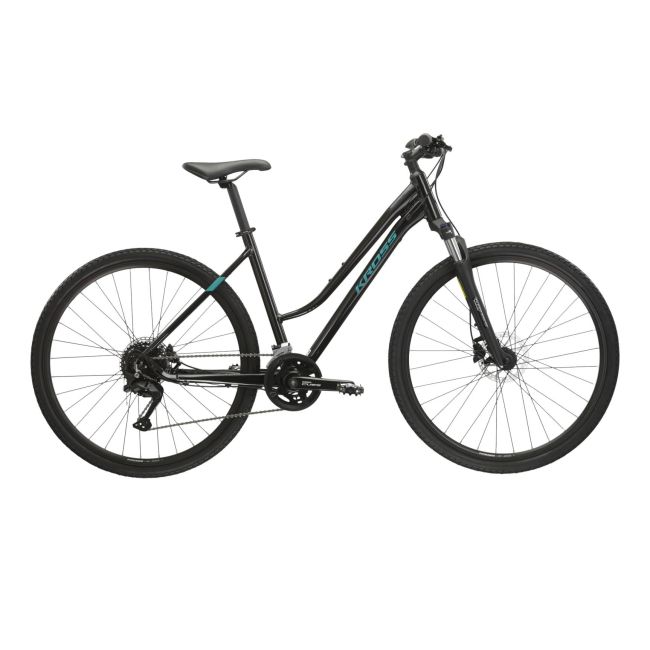 Bicicleta Trekking Kross Evado 5.0 28 inch neagra Shimano Cues