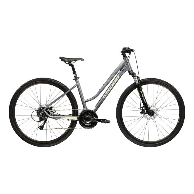 Bicicleta Trekking Kross Evado 3.0 28 inch gri Shimano Acera