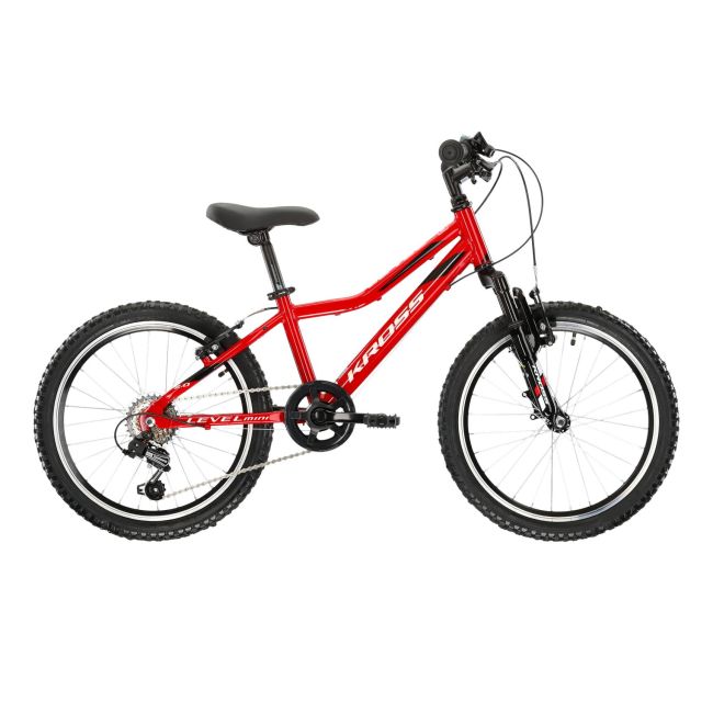 Bicicleta Copii Kross Level Mini 2.0 20 inch rosie Shimano Tourney