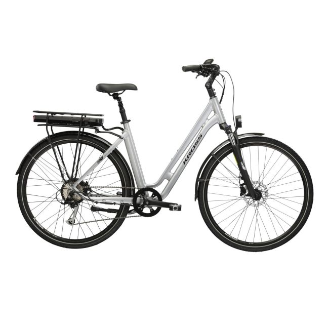 Bicicleta Electrica City Kross Sentio Hybrid 2.0 28 inch argintie Shimano Alivio