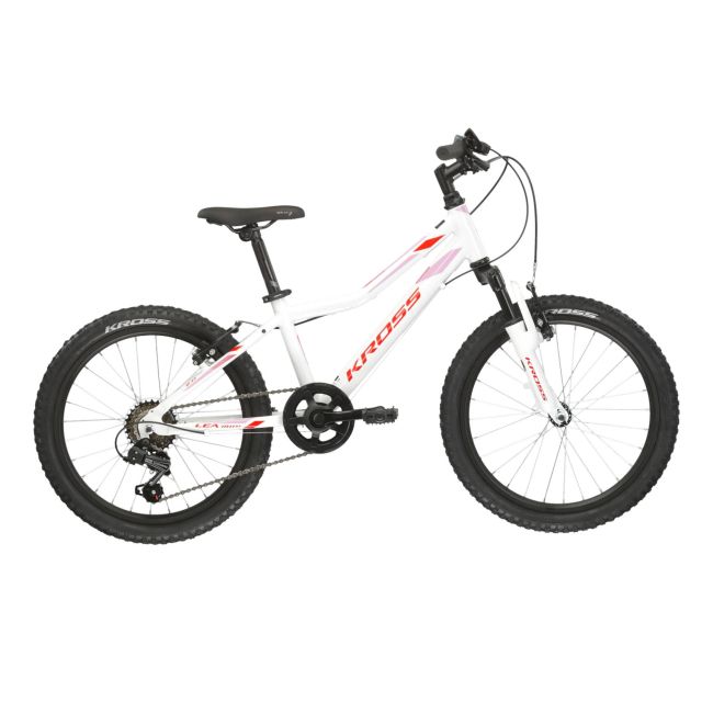Bicicleta Copii Kross LEA Mini 2.0 20 inch alba Shimano Tourney