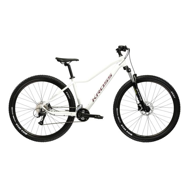 Bicicleta MTB Hardtail Kross LEA 4.0 27.5 inch alba Shimano Acera