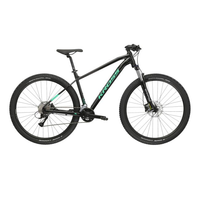 Bicicleta MTB Hardtail Kross Level 1.0 29 inch neagra Shimano Acera