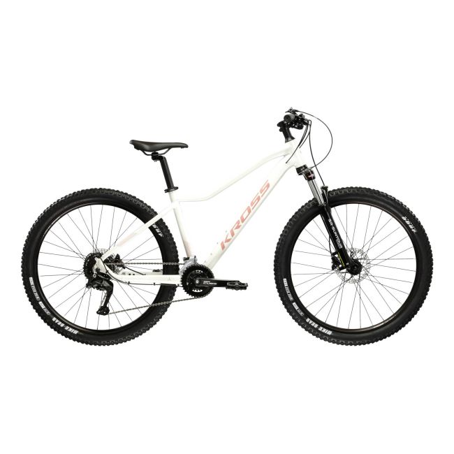 Bicicleta MTB Hardtail Kross LEA 5.0 27.5 inch alba Shimano Cues