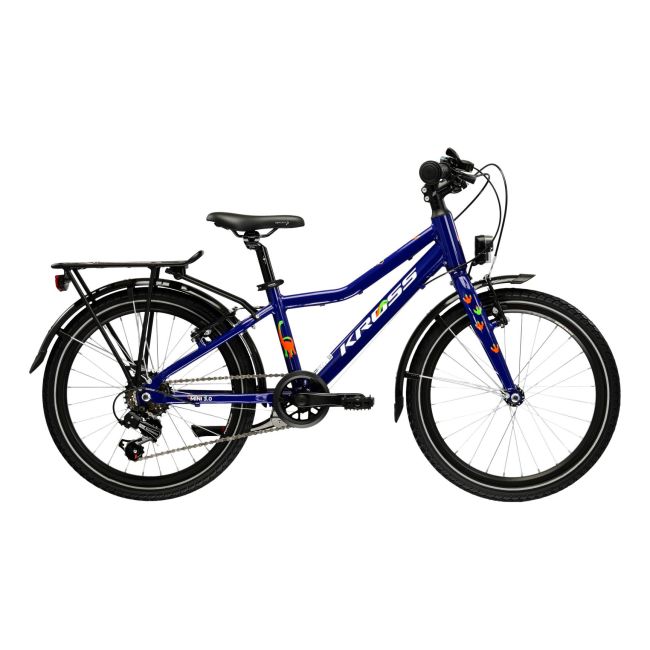 Bicicleta Copii Kross Level Mini 3.0 EQ 20 inch bleumarin Shimano Tourney