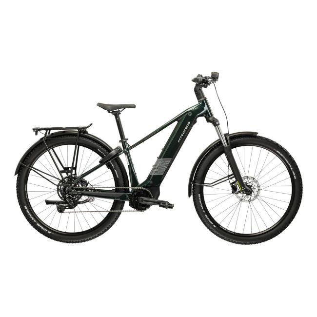 Bicicleta Electrica MTB Kross Influx SUV HYB 2.0 600 27.5 inch verde Shimano Cues