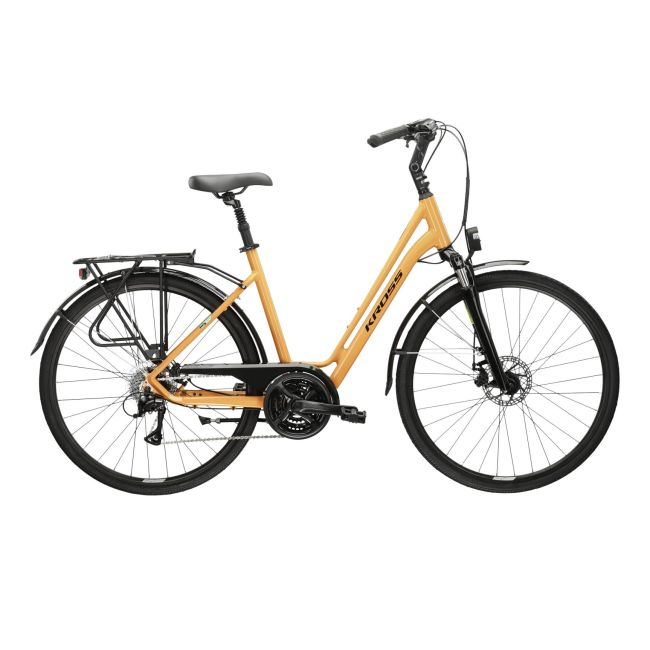 Bicicleta Urban Kross Sentio 3.0 28 inch galbena Shimano Acera