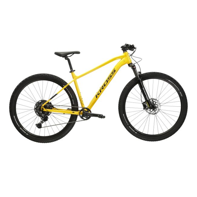 Bicicleta MTB Hardtail Kross Level 4.0 29 inch galbena Shimano Deore