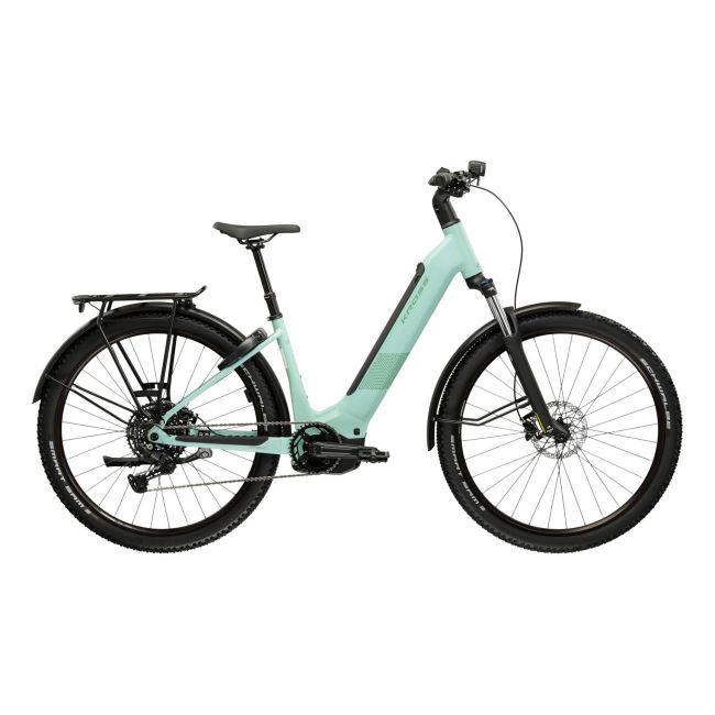 Bicicleta Electrica MTB Kross Influx HYB SUV LS 3.0 800 27.5 inch verde Shimano Cues