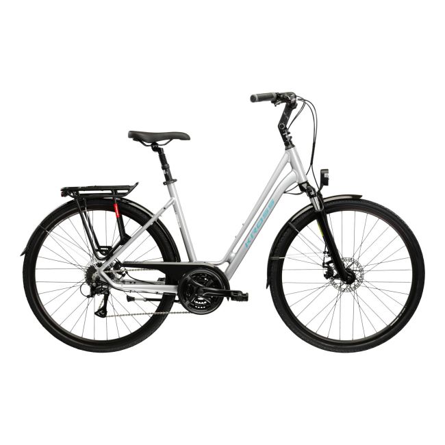 Bicicleta Urban Kross Sentio 3.0 28 inch argintie Shimano Acera