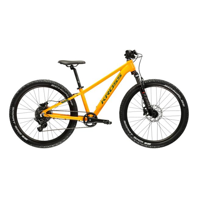 Bicicleta Copii Kross Level JR 4.0 24 inch portocalie microSHIFT