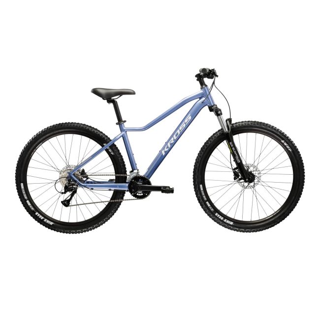 Bicicleta MTB Hardtail Kross LEA 4.0 27.5 inch albastra Shimano Acera