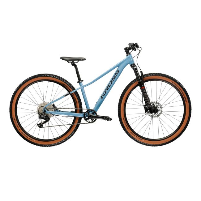 Bicicleta Copii Kross Level JR 6.0 27.5 inch albastra Shimano Deore