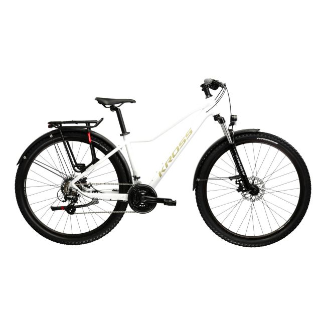 Bicicleta MTB Hardtail Kross LEA 2.0 EQ 27.5 inch alba Shimano Altus