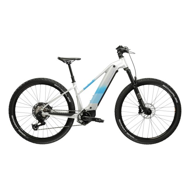Bicicleta Electrica MTB Kross Influx HYB 5.0 800 29 inch argintie SRAM Eagle