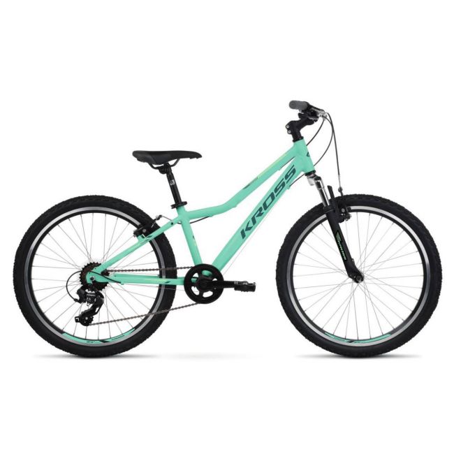Bicicleta Copii Kross LEA JR 24 24 inch celadon Shimano Tourney