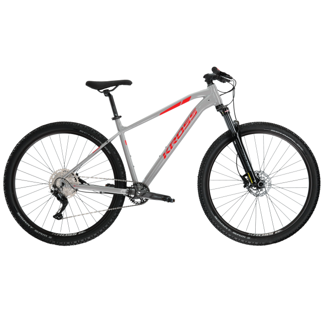 Bicicleta MTB Hardtail Kross Level 4.0 29 inch gri Shimano Deore