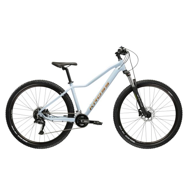 Bicicleta MTB Hardtail Kross LEA 5.0 27.5 inch albastra Shimano Cues