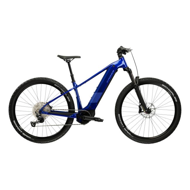 Bicicleta Electrica MTB Kross Influx HYB 4.0 800 27.5 inch albastra Shimano Deore