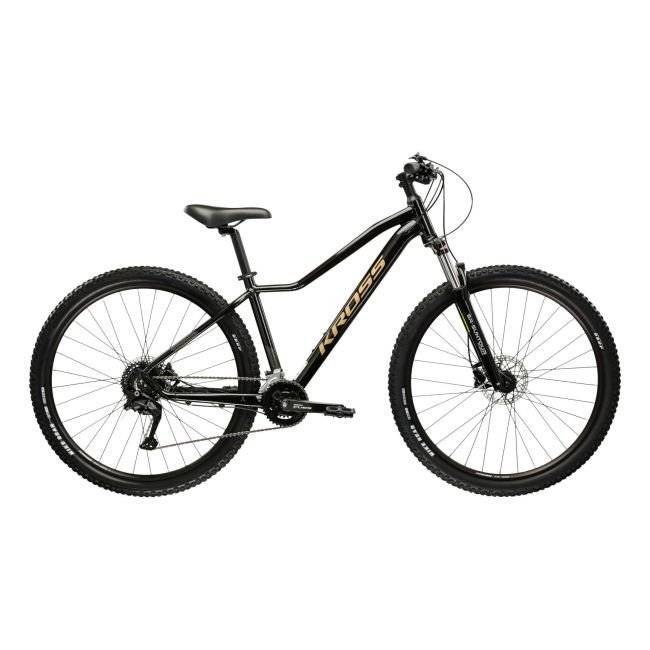 Bicicleta MTB Hardtail Kross LEA 5.0 27.5 inch neagra Shimano Cues