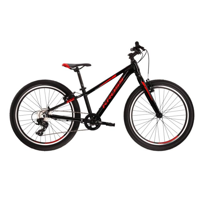 Bicicleta Copii Kross Level JR 2.0 24 inch neagra Shimano Tourney