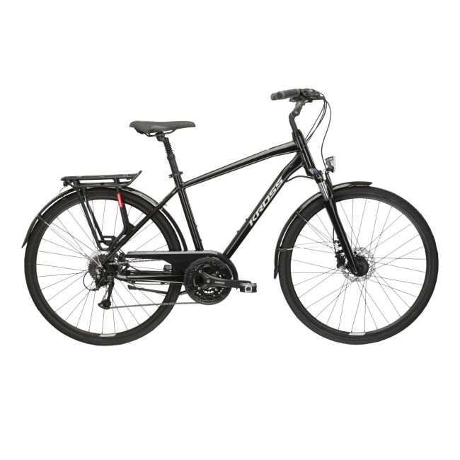 Bicicleta Trekking Kross Trans 5.0 PP 28 inch neagra Shimano Acera